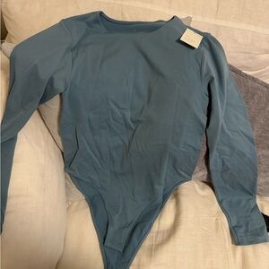 Blue Long Sleeve Bodysuit